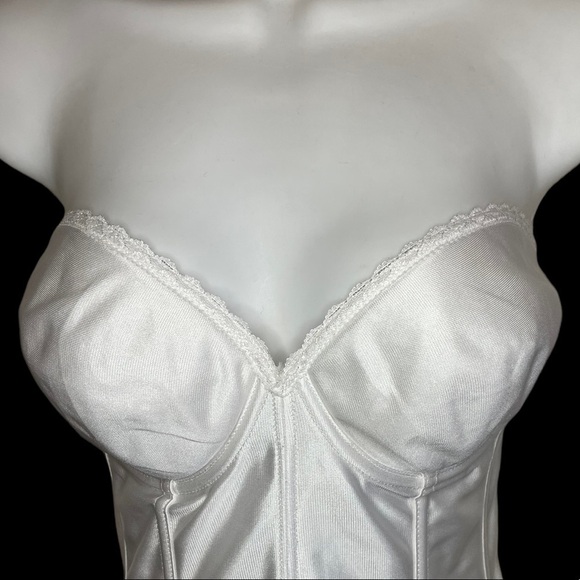 Under cover womens white Strapless Overbust Boned Corset Bustier - Picture 5 of 12